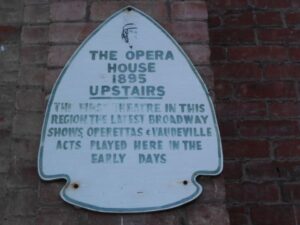 Sign for the Opera House in Pocahontas VA