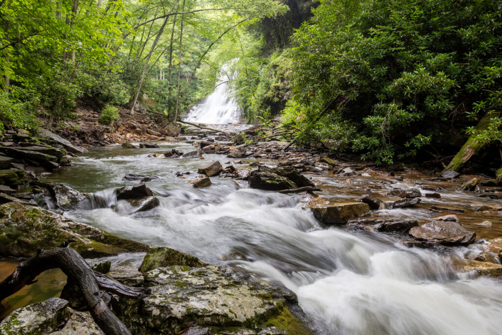 Hiking to Cascade Falls Photo of creek below the falls